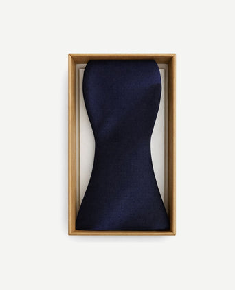 Strik zijde donkerblauw