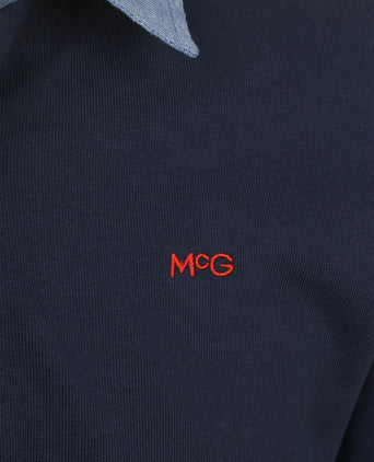 Rugbyshirt donkerblauw
