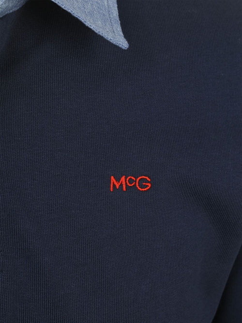 Rugbyshirt donkerblauw