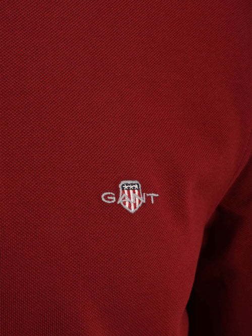 Heavy rugger polo piqué rood