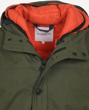 2-in-1 parka pine groen