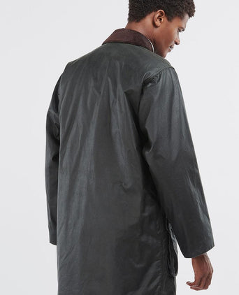 Border wax jas groen