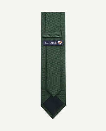 Zijde stropdas groen