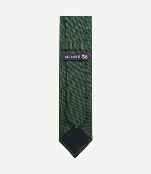 Zijde stropdas groen