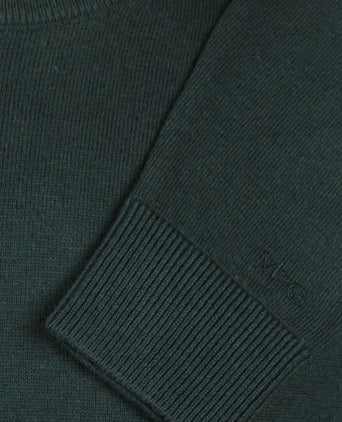Trui merino blend donkergroen