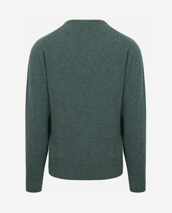Pullover wol moorland groen