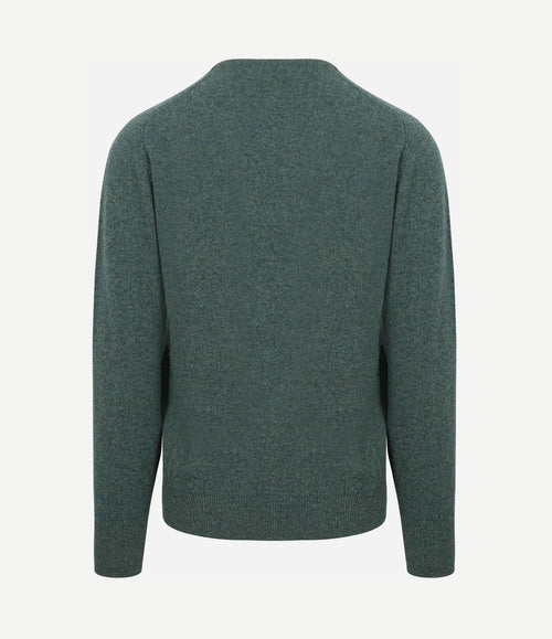 Pullover wol moorland groen