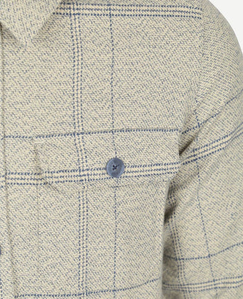 NZA overshirt atlas tenax check blauw | Regular-fit