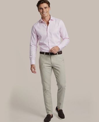 Overhemd twill roze