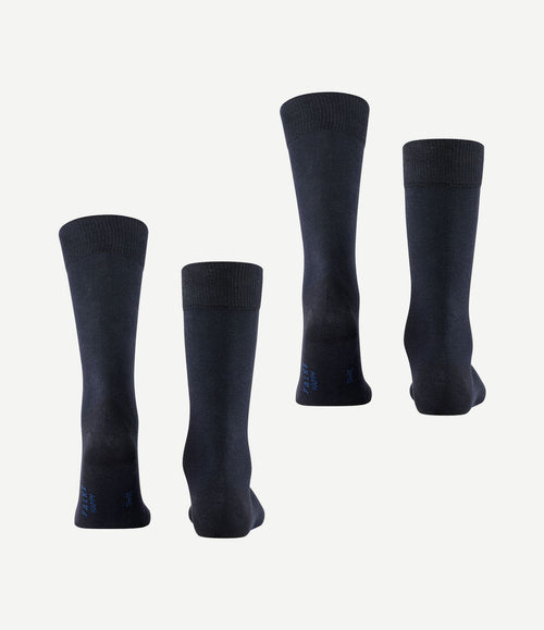 (2-pack) happy sokken donkerblauw