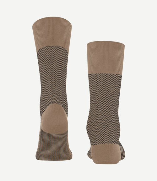 Airport herringstripe sok beige