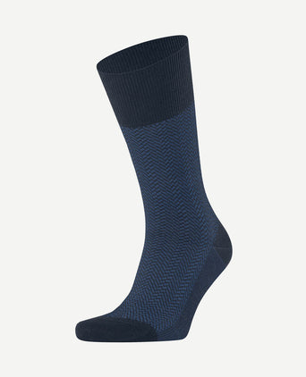 Airport herringstripe sok donkerblauw