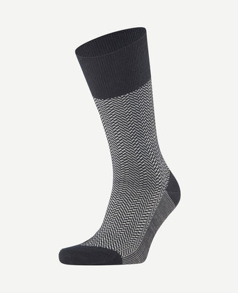 Airport herringstripe sok zwart