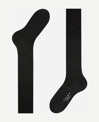 Falke airport kniekous antraciet 3080