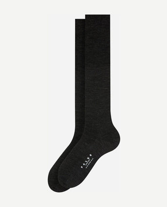 Falke airport kniekous antraciet 3080