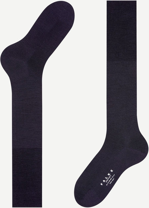 Falke airport kniekous donkerblauw