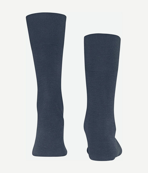 Falke airport sok wol blend 6688 donkerblauw