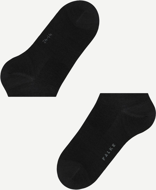 Falke climawool enkelsok zwart 3000