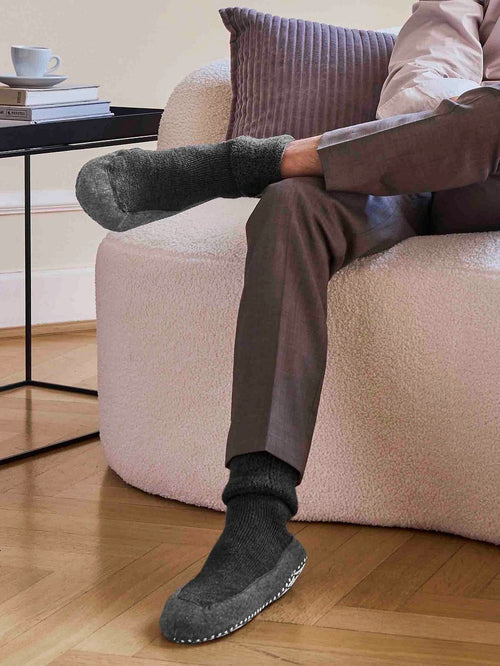 Falke cosyshoe sloffen antraciet