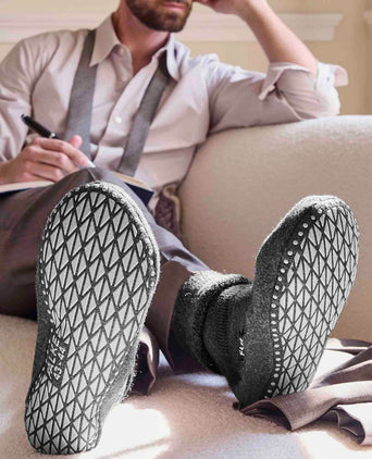 Falke cosyshoe sloffen antraciet