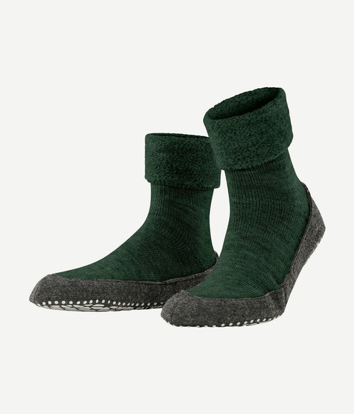 Falke cosyshoe sloffen donkergroen