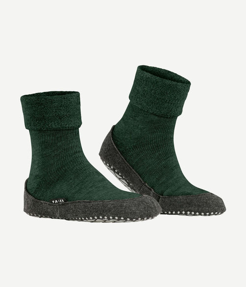 Falke cosyshoe sloffen donkergroen