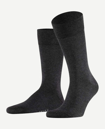 Falke happy sokken 2 paar antraciet melange
