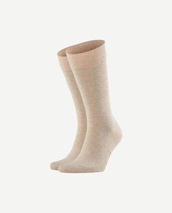 Falke happy sokken 2 paar beige melange