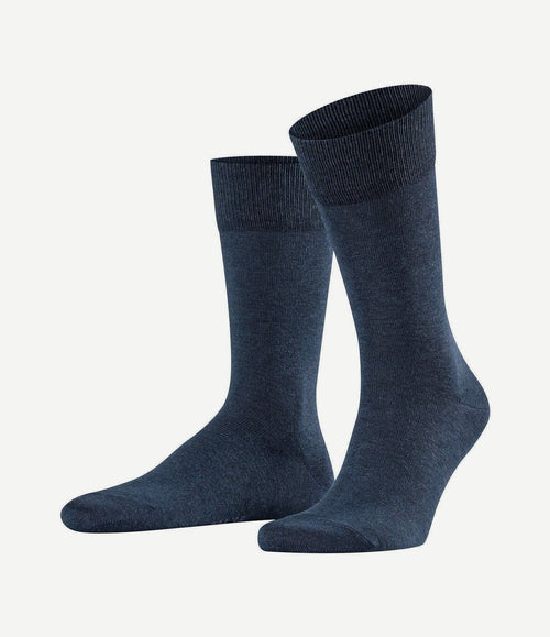 Happy sokken 2 paar donkerblauw melange