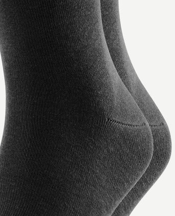 Falke happy sokken 2 paar zwart