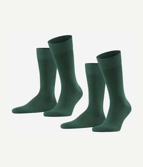 Falke happy sokken (2-pack) donkergroen