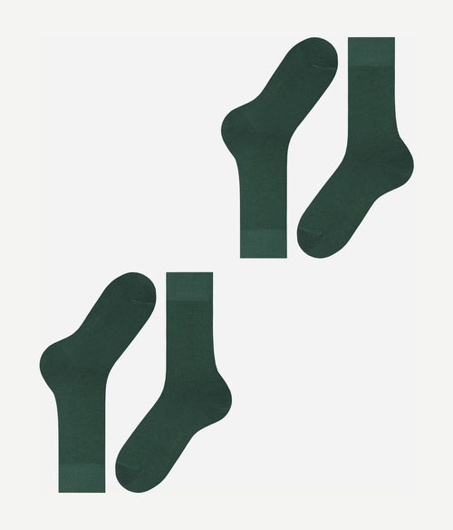 Falke happy sokken (2-pack) donkergroen