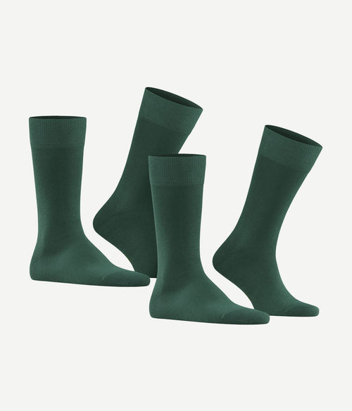 Falke happy sokken (2-pack) donkergroen