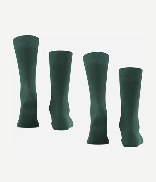 Falke happy sokken (2-pack) donkergroen