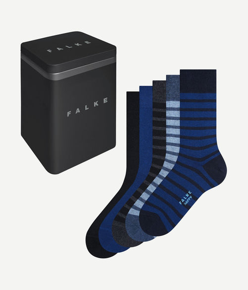 Falke happy sokken 5 paar blauw