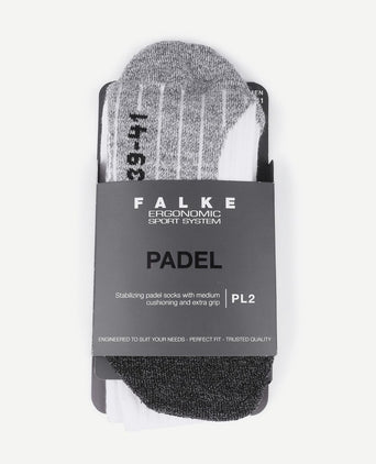 Falke padel wit grijs
