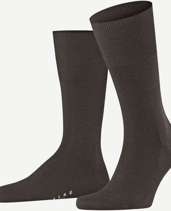 Falke airport sok donkerbruin melange