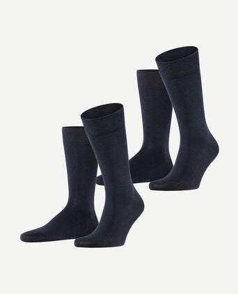(2-pack) happy sokken donkerblauw