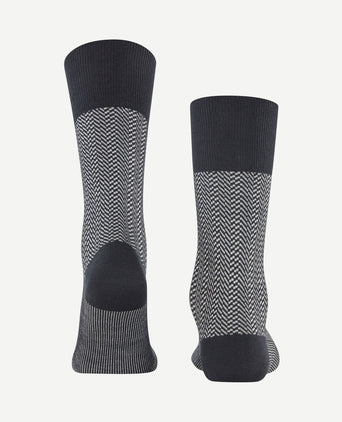 Airport herringstripe sok zwart