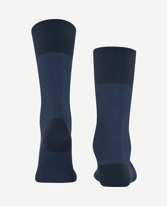 Airport herringstripe sok donkerblauw
