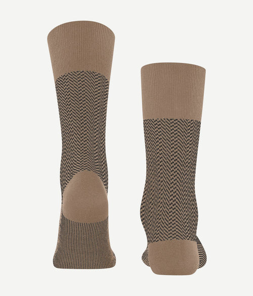 Falke airport herringstripe sok beige