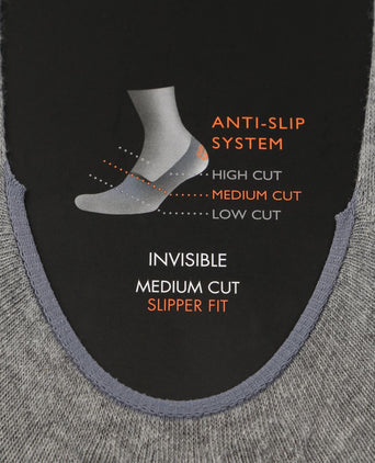 Step sneakersok invisible grijs