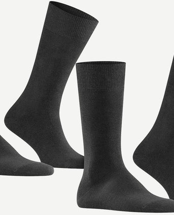 Falke swing sokken (2-pack) antraciet