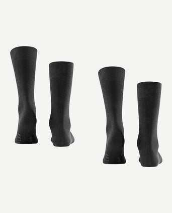 Falke swing sokken (2-pack) antraciet