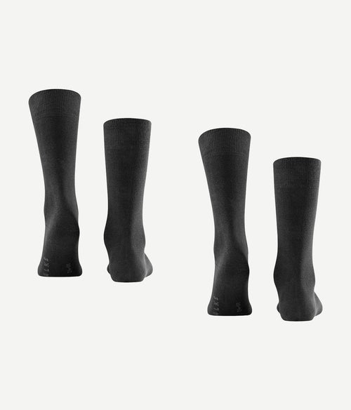 Falke swing sokken (2-pack) antraciet
