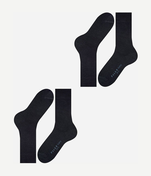 Falke swing sokken (2-pack) donkerblauw