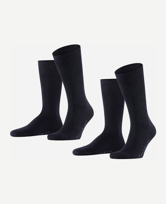 Falke swing sokken (2-pack) donkerblauw