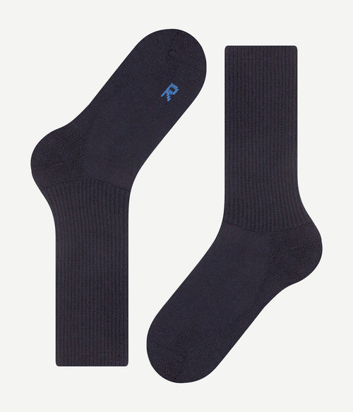 Falke walkie wandelsok wol blend marine blauw 6120