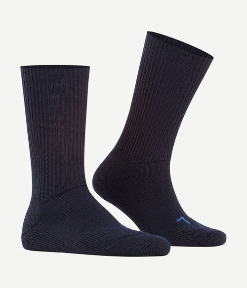 Falke walkie wandelsok wol blend marine blauw 6120