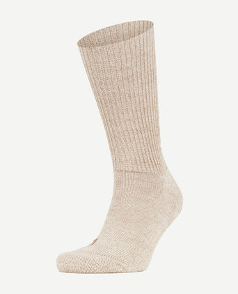 Walkie wandelsok wol blend sand